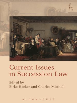 cover image of Current Issues in Succession Law